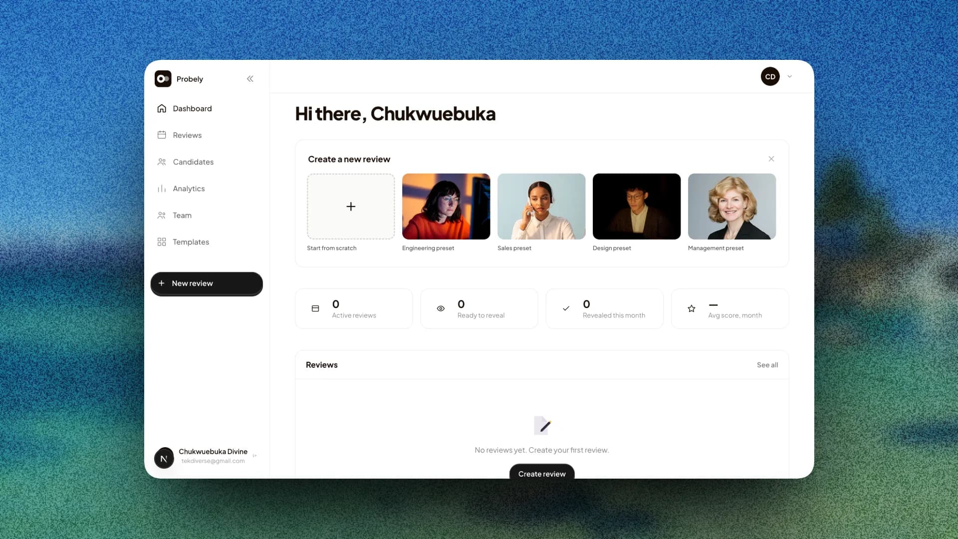 Honio Dashboard